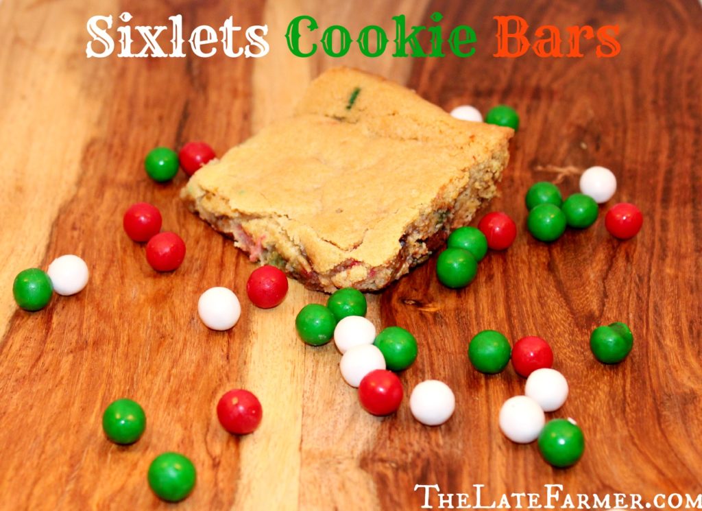 Sixlets Cookie Bars - TheLateFarmer.com