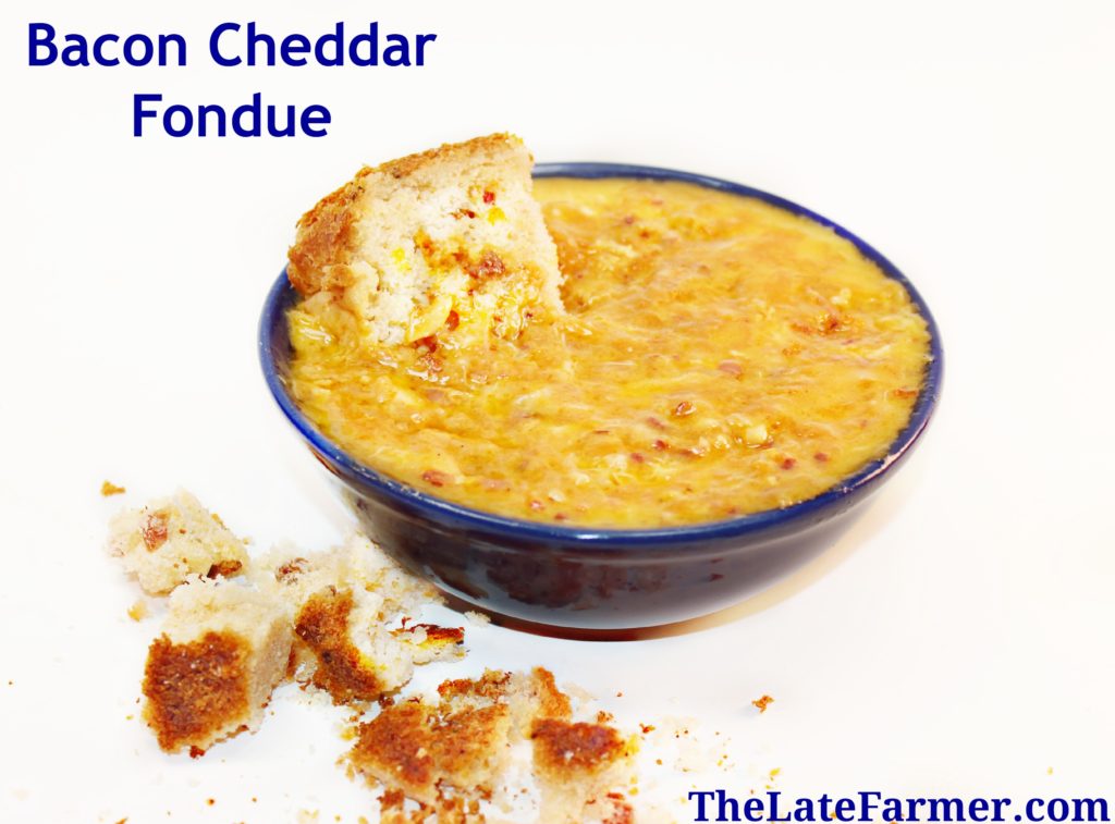 Bacon Cheddar Fondue - TheLateFarmer.com