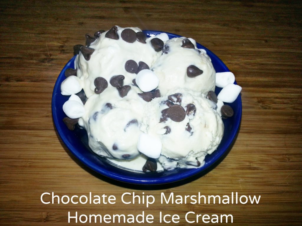 Chocolate Chip Marshmallow Homemade Ice Cream - TheLateFarmer.com