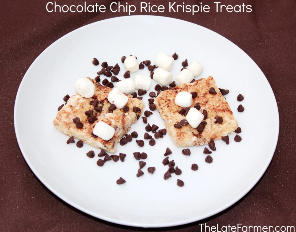 Chocolate Chip Rice Krispie Treats - TheLateFarmer.com